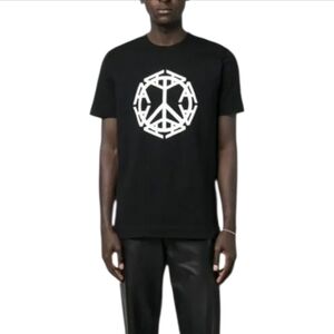 1017 ALYX 9SM | Black Graphic Print Crew Neck T-Shirt in Size Large